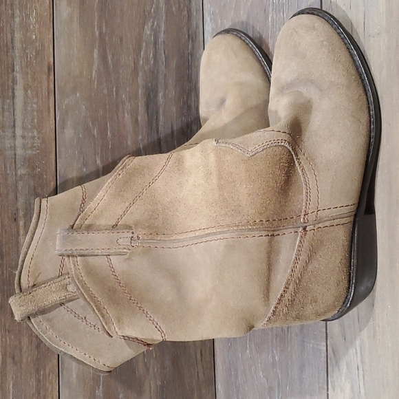 Steve Madden Lasoo leather Y2K shoes boots heels sz 7M - Picture 3 of 15